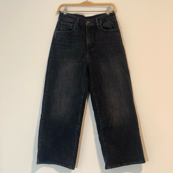 Levi’s MILE HIGH WIDE LEG WOMEN'S JEANS - Call It A Night - Grey - Picture 4 of 8